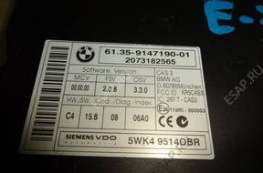 БЛОК УПРАВЛЕНИЯ    CAS Bmw X5 E70 X6 E71  9147190