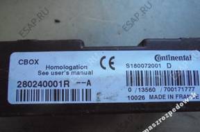 БЛОК УПРАВЛЕНИЯ   CBOX RENAULT CLIO 280240001 год,