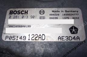 БЛОК УПРАВЛЕНИЯ CHRYSLER 300C p05149122ad 0281013901