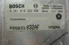 БЛОК УПРАВЛЕНИЯ CHRYSLER p05033032af 0281010292