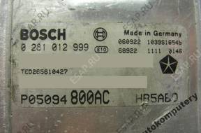 БЛОК УПРАВЛЕНИЯ CHRYSLER p05094800ac 0281012999