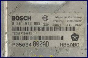 БЛОК УПРАВЛЕНИЯ CHRYSLER VOYAGER 0281012999 P05094800AD