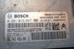 БЛОК УПРАВЛЕНИЯ Citroen   9674245180 0281015847