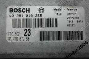 БЛОК УПРАВЛЕНИЯ CITROEN BOSCH 9641607980 0281010365