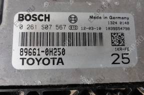 БЛОК УПРАВЛЕНИЯ CITROEN C1 AYGO 0261S07567 89661-0H250