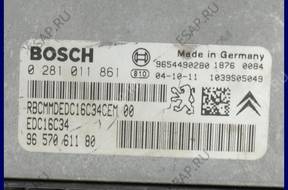 БЛОК УПРАВЛЕНИЯ   CITROEN C2 1.4 HDI 0281011861