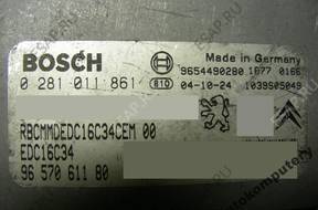 БЛОК УПРАВЛЕНИЯ CITROEN C2 9657061180 0281011861 +KOD