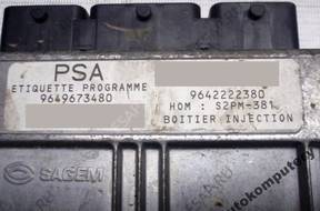 БЛОК УПРАВЛЕНИЯ CITROEN C2 C3 9649673480 9642222380