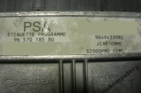 БЛОК УПРАВЛЕНИЯ CITROEN C3 1.4 9657018580 9649433980 +KOD