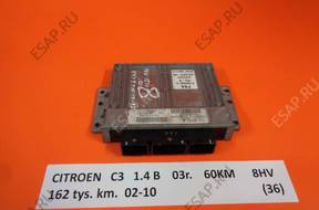 БЛОК УПРАВЛЕНИЯ CITROEN C3 1.4 B 03 8HV   ДВИГАТЕЛЕМ