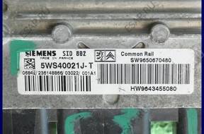 БЛОК УПРАВЛЕНИЯ CITROEN C3 1.4 WS40021J-T SW9650670480