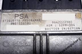 БЛОК УПРАВЛЕНИЯ CITROEN C3 9651556180 9642222380 s2pm384
