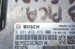 БЛОК УПРАВЛЕНИЯ CITROEN C3 PICASSO 1,6 HDI 0281013872