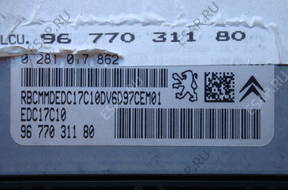 БЛОК УПРАВЛЕНИЯ CITROEN C4 1.6HDI 0281017862 9677031180