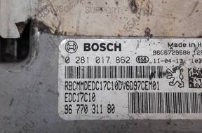 БЛОК УПРАВЛЕНИЯ CITROEN C4   ДВИГАТЕЛЕМ 9677031180