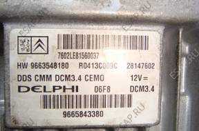 БЛОК УПРАВЛЕНИЯ CITROEN C5 HW 9663548180