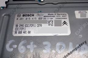 БЛОК УПРАВЛЕНИЯ CITROEN C6 3.0HDI 9666840180 0281015415