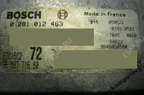 БЛОК УПРАВЛЕНИЯ CITROEN C8 9659771680 0281012463 +KOD