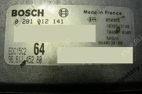 БЛОК УПРАВЛЕНИЯ CITROEN C8 9661145280 0281012141 +KOD