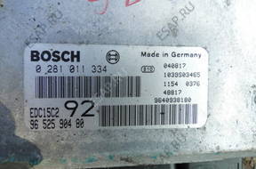 БЛОК УПРАВЛЕНИЯ Citroen C8 Peugeot 807 0281011334