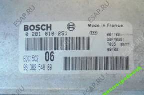 БЛОК УПРАВЛЕНИЯ CITROEN PEUGEOT 0281010251 9636254880