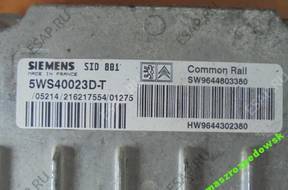 БЛОК УПРАВЛЕНИЯ CITROEN PEUGEOT 5WS40023D-T 9644803380