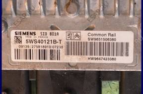 БЛОК УПРАВЛЕНИЯ CITROEN PEUGEOT 5WS40121B-T SW9651506380