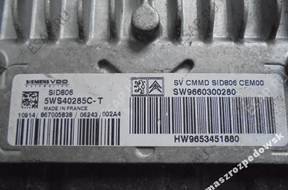 БЛОК УПРАВЛЕНИЯ CITROEN PEUGEOT 5WS40285C-T 9660300280