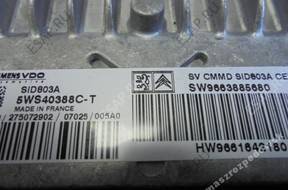 БЛОК УПРАВЛЕНИЯ CITROEN PEUGEOT 9663885680 5WS40388C-T