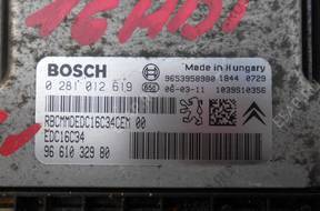 БЛОК УПРАВЛЕНИЯ CITROEN  PEUGOT 1,6HDI 06 год, 0281012619