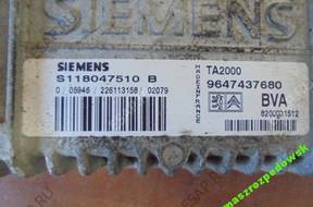 БЛОК УПРАВЛЕНИЯ   CITROEN S118047510B 9647437680