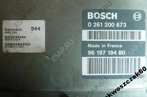 БЛОК УПРАВЛЕНИЯ   CITROEN XANTIA 1.8 0261200673