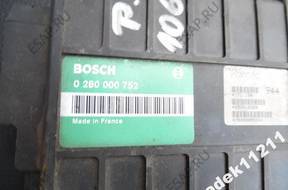 БЛОК УПРАВЛЕНИЯ CITROEN ZX 1.4  0 280 000 752
