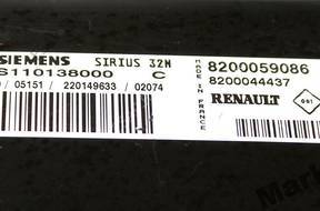 БЛОК УПРАВЛЕНИЯ CLIO 2 II 1.4 1.6 16V S110138000C БЕЗ КОДА