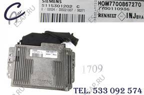 БЛОК УПРАВЛЕНИЯ CLIO II 1,6 S115301202 C HOM 7700867270