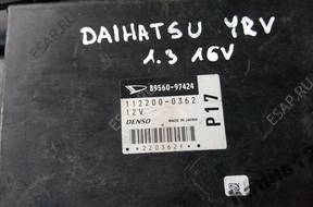 БЛОК УПРАВЛЕНИЯ DAIHATSU YRV 1.3 89560-97424 112200-0362