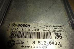 БЛОК УПРАВЛЕНИЯ   DDE 8512043  BMW E90 lift  2.0D