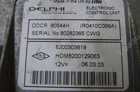 БЛОК УПРАВЛЕНИЯ DELPHI 8200303619 RENAULT 1.5 DCI 2843