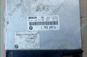 БЛОК УПРАВЛЕНИЯ  DME  1743247 BMW E36 318i M43