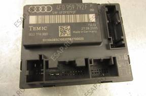 БЛОК УПРАВЛЕНИЯ ДВЕРИ 4F0959792F ПРАВЫЙ P AUDI A6 C6 05 год,