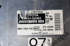 БЛОК УПРАВЛЕНИЯ ДВИГАТЕЛЬ TOYOTA YARIS 1.0 B 89661-52065