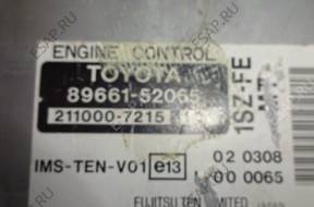 БЛОК УПРАВЛЕНИЯ ДВИГАТЕЛЬ TOYOTA YARIS 1.0 B 89661-52065