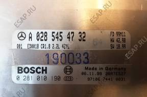 БЛОК УПРАВЛЕНИЯ ДВИГАТЕЛЕМ 0 281 010 190 A 028 545 4732