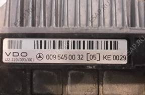 БЛОК УПРАВЛЕНИЯ ДВИГАТЕЛЕМ 009 545 00 32
