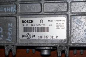 БЛОК УПРАВЛЕНИЯ ДВИГАТЕЛЕМ  0261203707 - VW GOLF 1.8