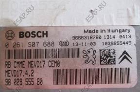 БЛОК УПРАВЛЕНИЯ   ДВИГАТЕЛЕМ 0261S07688 9802955580