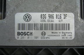 БЛОК УПРАВЛЕНИЯ ДВИГАТЕЛЕМ 0281 011 901 DO VW 1.9 TDI