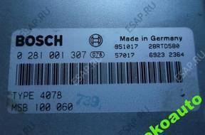 БЛОК УПРАВЛЕНИЯ ДВИГАТЕЛЕМ 0281001307 Rover 620 2.0 SDI