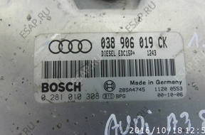 БЛОК УПРАВЛЕНИЯ ДВИГАТЕЛЕМ 0281010308 1.9TDI AUDI A3 8L