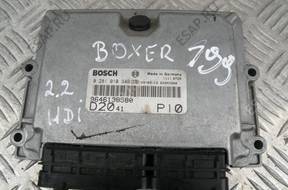 БЛОК УПРАВЛЕНИЯ ДВИГАТЕЛЕМ 0281010346 BOXER DUCATO HDI JTD